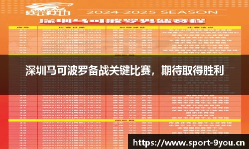 深圳马可波罗备战关键比赛，期待取得胜利